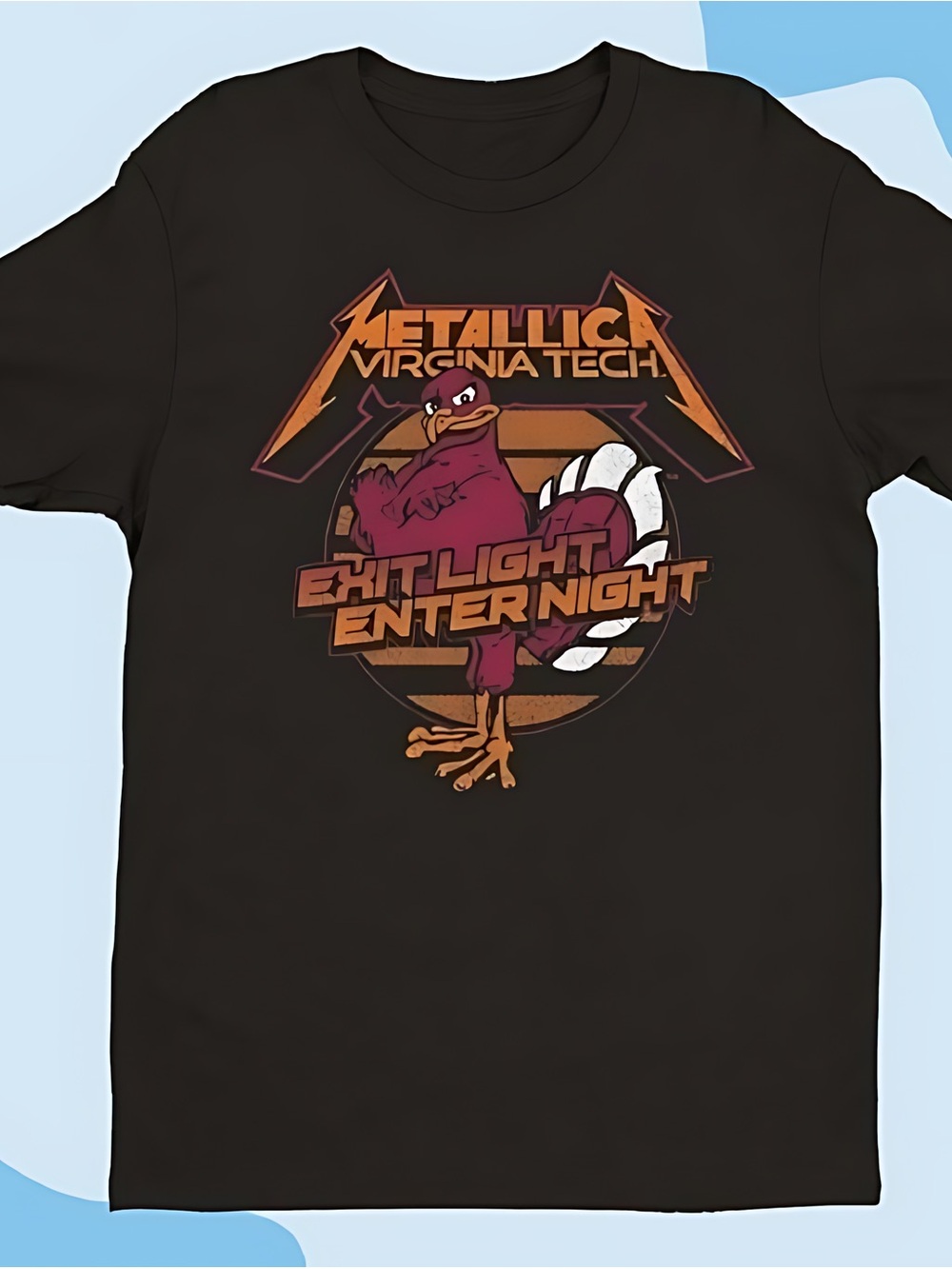 Virginia Tech Hokies Metallica Enter Night Inspired Fan Pride Unisex T-Shirt